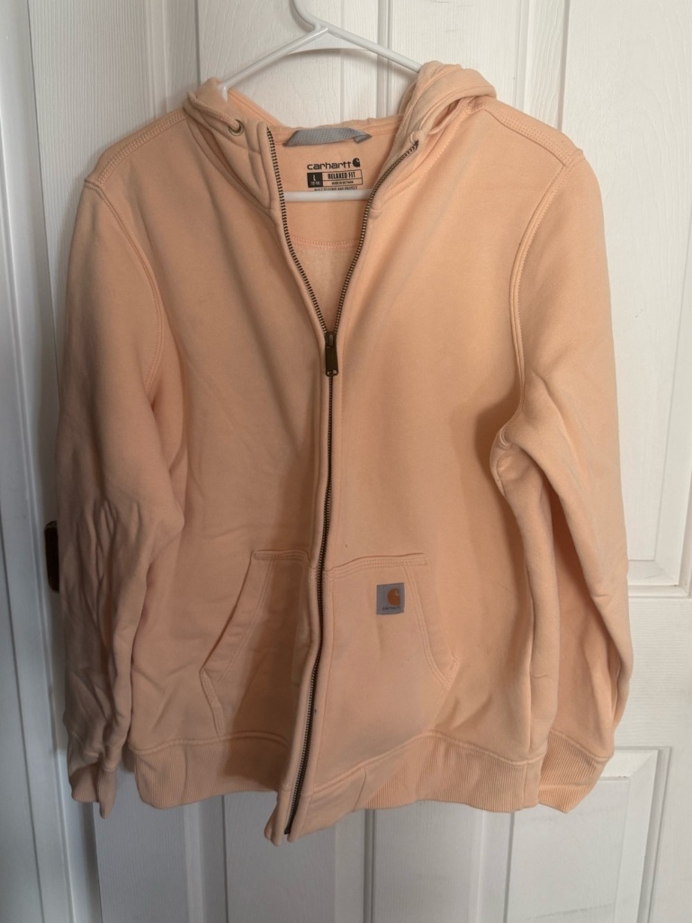 Carhartt Peach Zip Hoodie Relaxed Fit